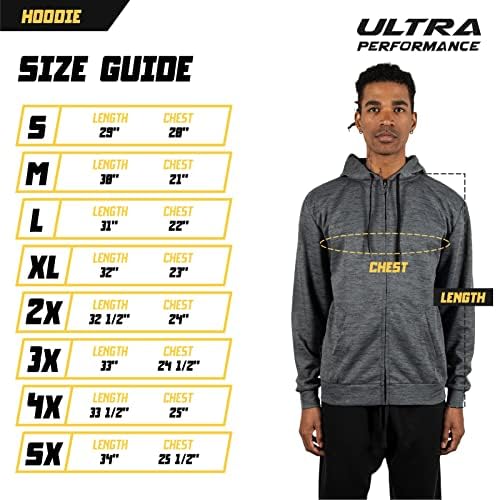 Ultra Performance Pack 3 Мъжки Hoody с цип, С качулка Леки Спортни Блузи За мъже