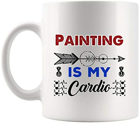 My Cardio-Чаша за рисуване, Чашата за Кафе, Чаши За Чай, Подарък | Спорт, Детски Мотивация, Забавен Подарък За Деца,