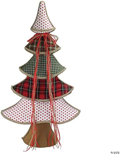 Изискана украса за Коледната елха Northlight - 31,5 x18x7 | Многоцветен Каре | Опаковка от 1