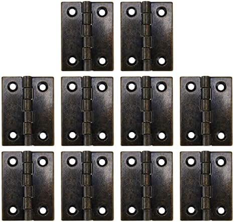 Crapyt 10 БР Външни Панти Малки панти за инсталиране и Дървени Врати на гардероба Самозакрывающиеся панти Панти за Вътрешни
