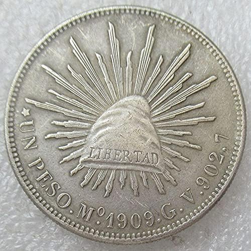 Мексикански монети на 1 Пас на Нова година (1899-1909) Чужди Копия от Сребърни монети