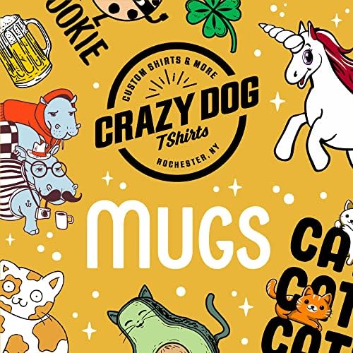 Тениски Crazy Dog Мокри, Защото някой, Който Мрази тази Дума Чаша Забавно Новост Чаша Кафе-11 грама