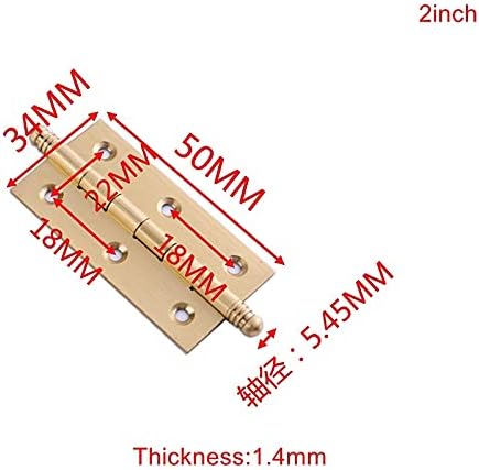 ZSEDP 5 Бр Твърд Месинг Декоративен Шкаф Панти за кабинет Сгъваеми Мебелни Панти (за Размер: 75 мм)