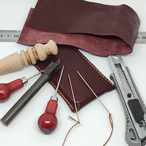 Чанта-кобур от естествена кожа за ZTE Nubia Play, Калъф за вашия телефон ръчна изработка от естествена кожа, Изработен