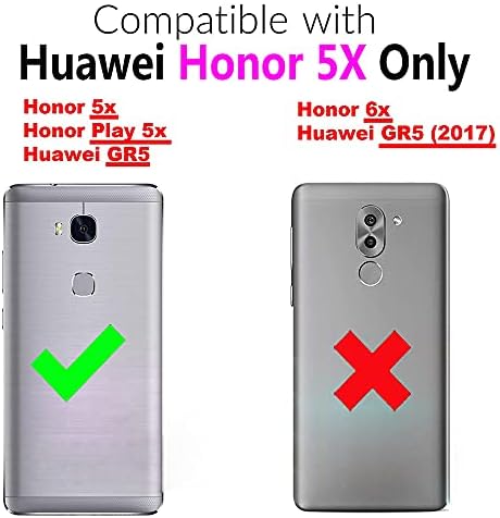 ELISORLI е Съвместим с Huawei Honor 5X Здрав Калъф Тънък Аксесоари за мобилни Телефони имат противоплъзгаща Засаждане