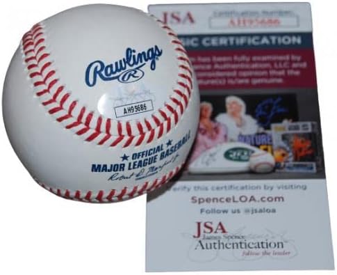 ЭДДИСОН BARGER подписа (ТОРОНТО БЛУ ДЖЕЙС) Проспект OML baseball JSA COA AH95686 - Бейзболни топки с автографи