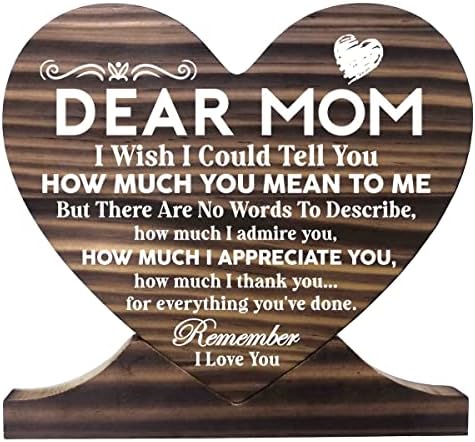 Дървена табела, Скъпа мамо, Не забравяй, аз Те обичам, мамо, Подарък Дървена Табела Сърцето на дърво, Дървени Знак Сърцето, една Уникална идея за подарък за мама, Плак