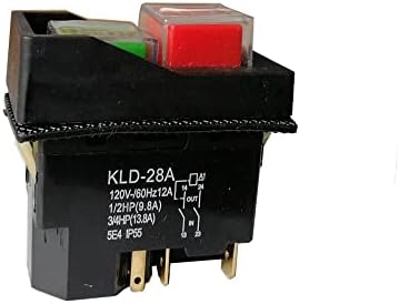 5 контакти Водоустойчив Магнитен взривозащитен Бутон превключвател KLD-28A 120 НА Електромагнитни ключове - (Напрежение: