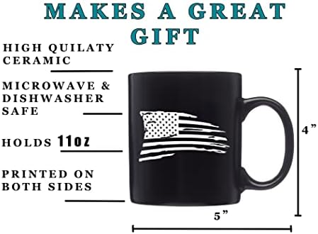 Rogue River Тактически САЩ Долнопробен Флаг Кафеена Чаша Флаг на САЩ на Американската Новост Чаша Подарък За Всеки Патриоти