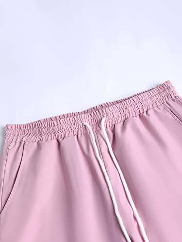 NIBHZ Облекло от две части за мъже, Мъжка Риза райе с принтом и панталони с завязками на талията, Без тениски (Цвят: