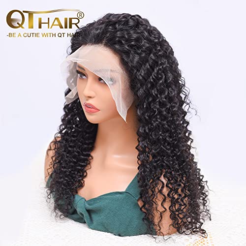 QTHAIR 14A Перуки от естествена коса на дантели 13x4, Бразилски Перуки От естествена коса, Перуки с вълните на водата
