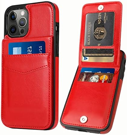 Чанта-портфейл Seabaras за iPhone 13 Pro с Притежател на кредитна карта, за Жени и Мъже, една Чанта-портфейл от Изкуствена