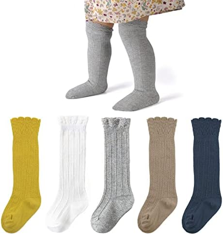 Американски Тенденции Детски Чорапогащи до Коляното За Момичета, Дълги Чорапи-Тръба За Момчета, Новородени Бебета, Чорапи