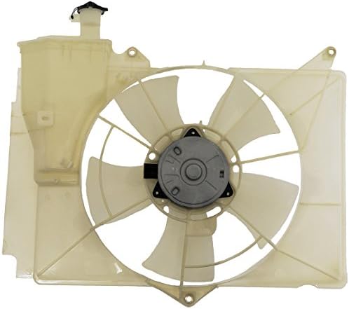 Вентилатор за охлаждане на двигателя Dorman 620-525 в събирането, Съвместими с някои модели на Scion / Toyota, Черен