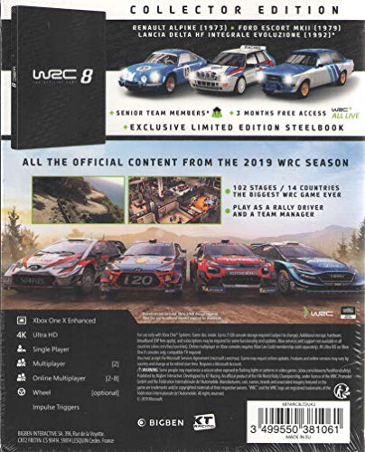 Колекционерско издание на WRC 8 (Xbox One)