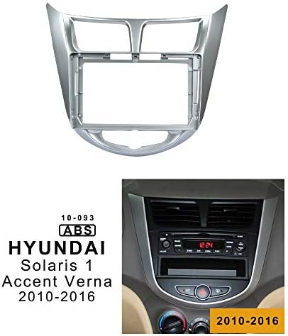 9 инча Радиото в автомобила Рамка за Hyundai Solaris Accent Verna 2010- DVD GPS Navi Плейър Панел на Арматурното