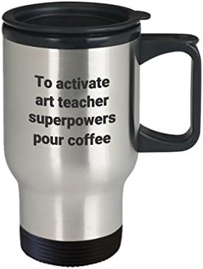 Чаша За Пътуване На Учителите За Рисуване - Забавно Саркастическая Термоизолированная Обучение Кафеена Чаша От Неръждаема