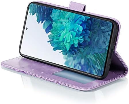 LEMAXELERS за Samsung Galaxy A12 Калъф Flip Премия Портфейл Калъф За Телефон от Изкуствена Кожа с Релефни устойчив на