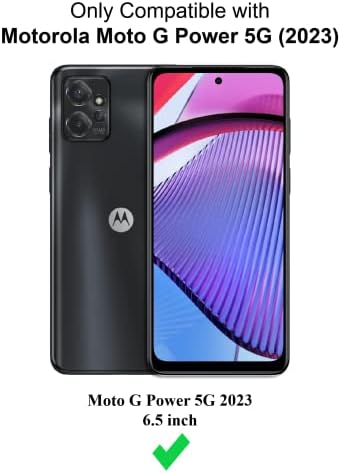 Калъф Cresee за Motorola Moto G Power 5G (2023), една Чанта-портфейл от изкуствена кожа с панти капак [3 притежателя