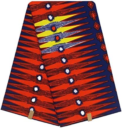 Плат с восъчен принтом в етнически африканския стил, 6 ярда, памук, Анкара, кърпа с принтом САМ Kitenge
