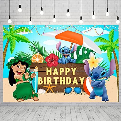 Годишният Хавайски Фон Алоха за Парти по случай рождения Ден, на Лило и Стич, Банер за Декорация на партита, Тропически