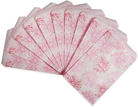 Подаръчни торбички от плоска хартия с розов цвят, цвете CuteBox 100шт (4 x 6) за стоки, Занаяти, Партита, изложби, търговия