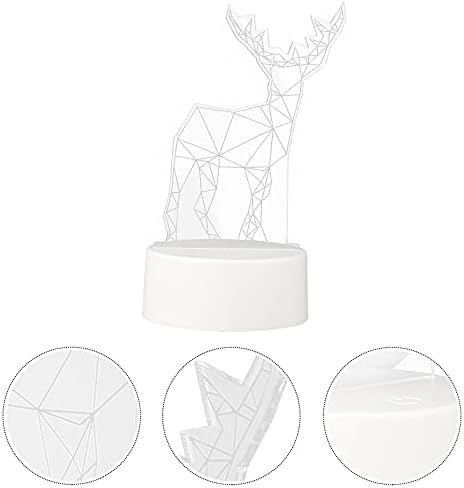 1бр Творчески 3D Лампа във Формата На Елен Тенис на 3D лека нощ Настолна Лампа Декор за Празнични Партита