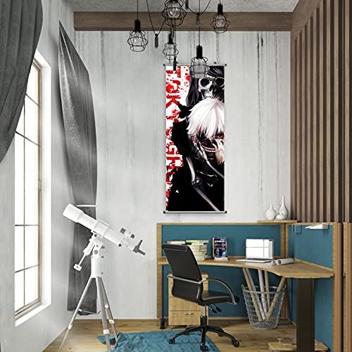 Плакат с Преобръщане аниме CosInStyle за Кен Канеки и Камиширо Ризе - Щампи върху материи от 100 см x 40 см | Подарък