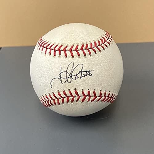Джим Абът подписа бейзболен автомобил OAL B Brown Голограммой B & E - Бейзболни топки с Автографи