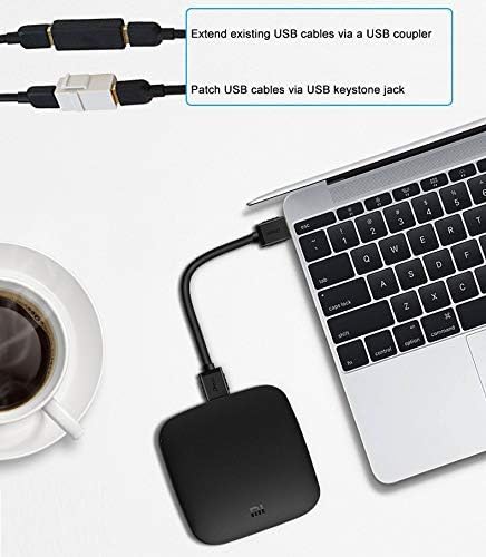 Кабел DTech USB Type A 3.0 6 фута Високоскоростен кабел за предаване на данни от един мъж към мъж в черен цвят